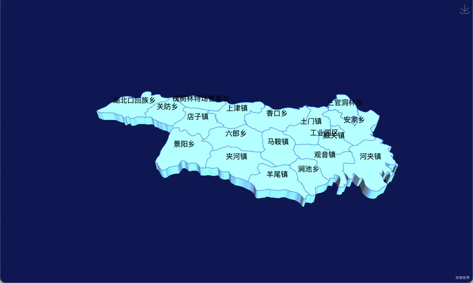 18 echarts 十堰市郧西县geoJson地图3d地图